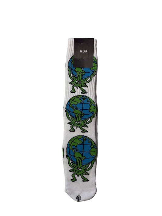 HUF 'Atlas' Crew Socks - White