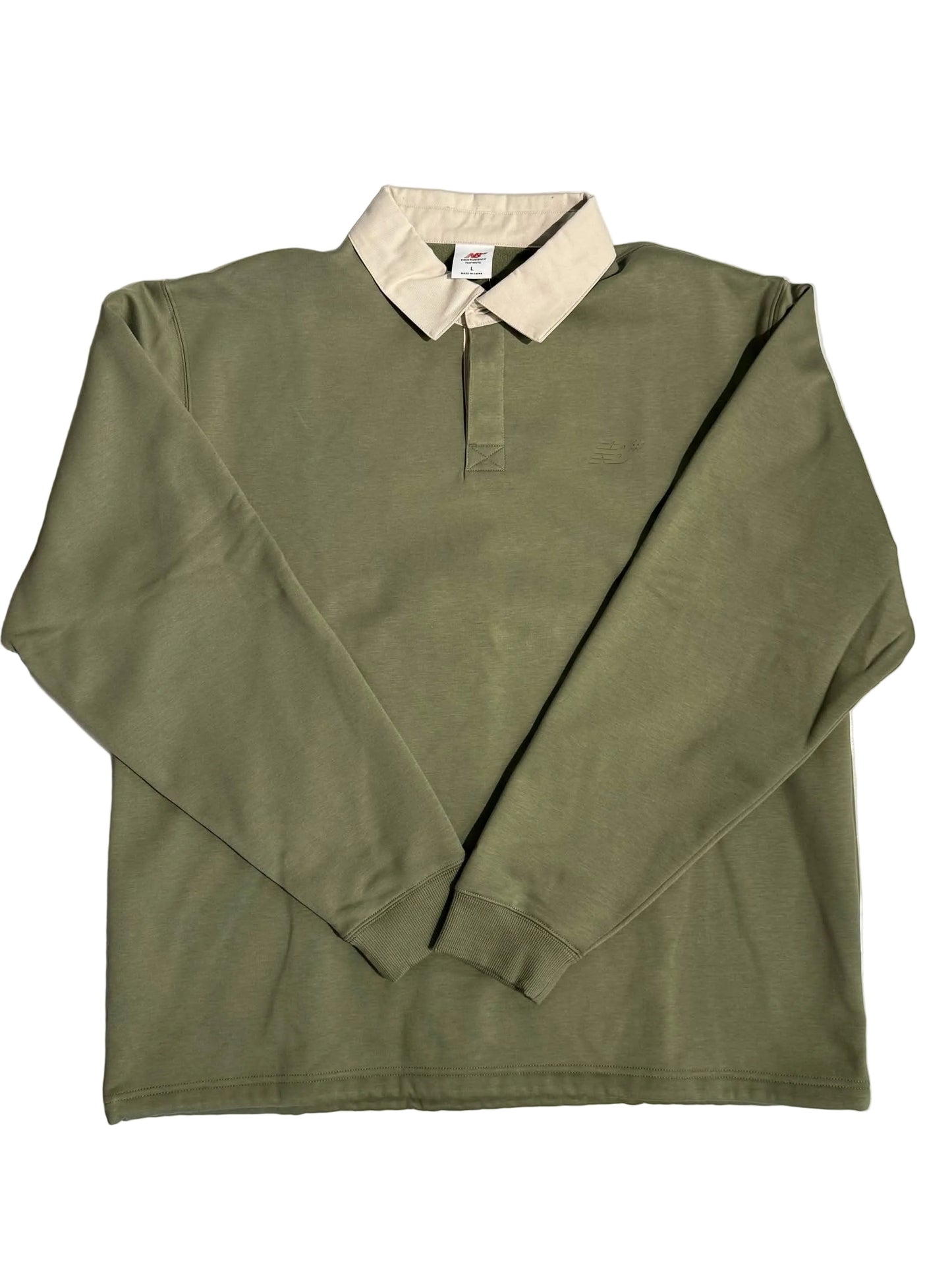 New Balance Numeric 'Advanced Rug' Polo Sweatshirt - Olive