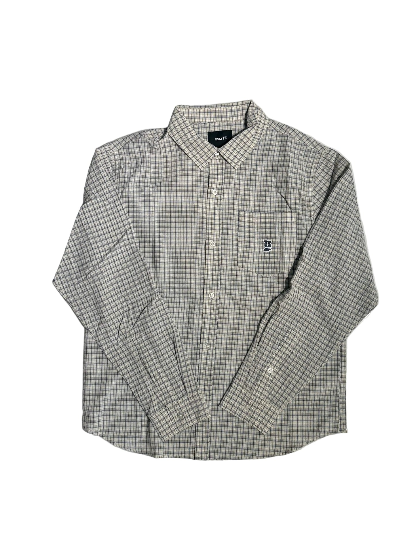 HUF 'Megablast' L/S Woven Shirt - Top/Natural
