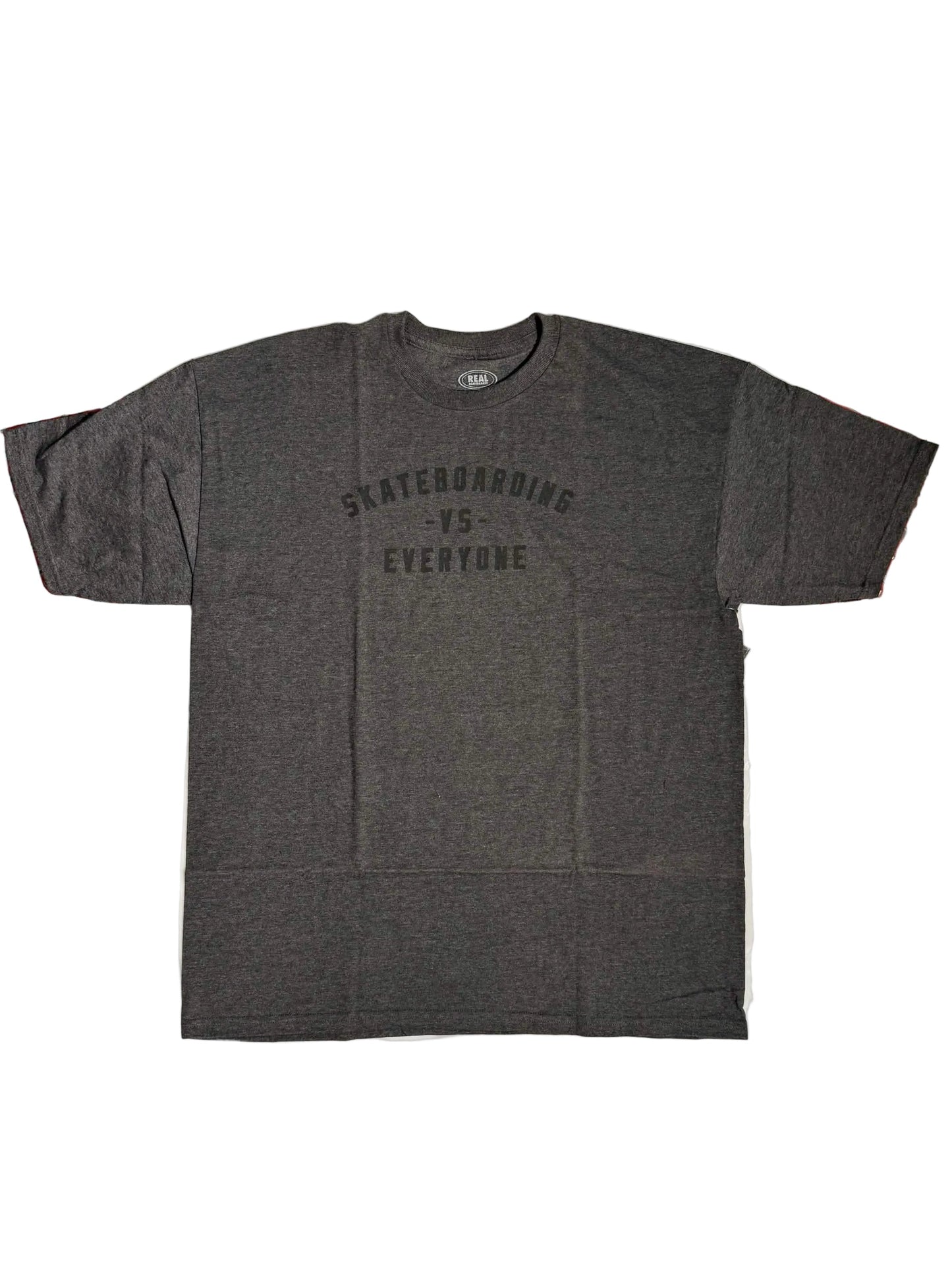 Real Skateboards 'Everybody -VS- Everyone' Tee - Heather Grey