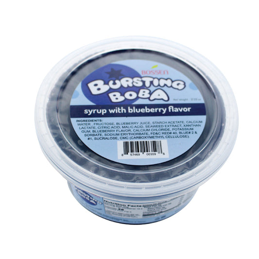 "TOP DEAL" Blueberry Bursting Boba® | Popping Boba | 490g Mini Tub | 6 Mini Tubs Per Case | 60 Cases Per Pallet | Ships Free Within Canada on Orders Above CAD $199