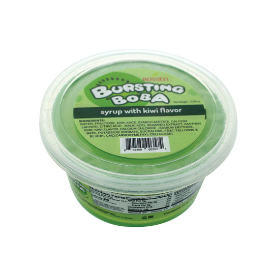 "TOP DEAL" Kiwi Bursting Boba® | Popping Boba | 490g Mini Tub | 6 Mini Tubs Per Case | 90 Cases Per Pallet | Ships Free Within Canada on Orders Above CAD $199