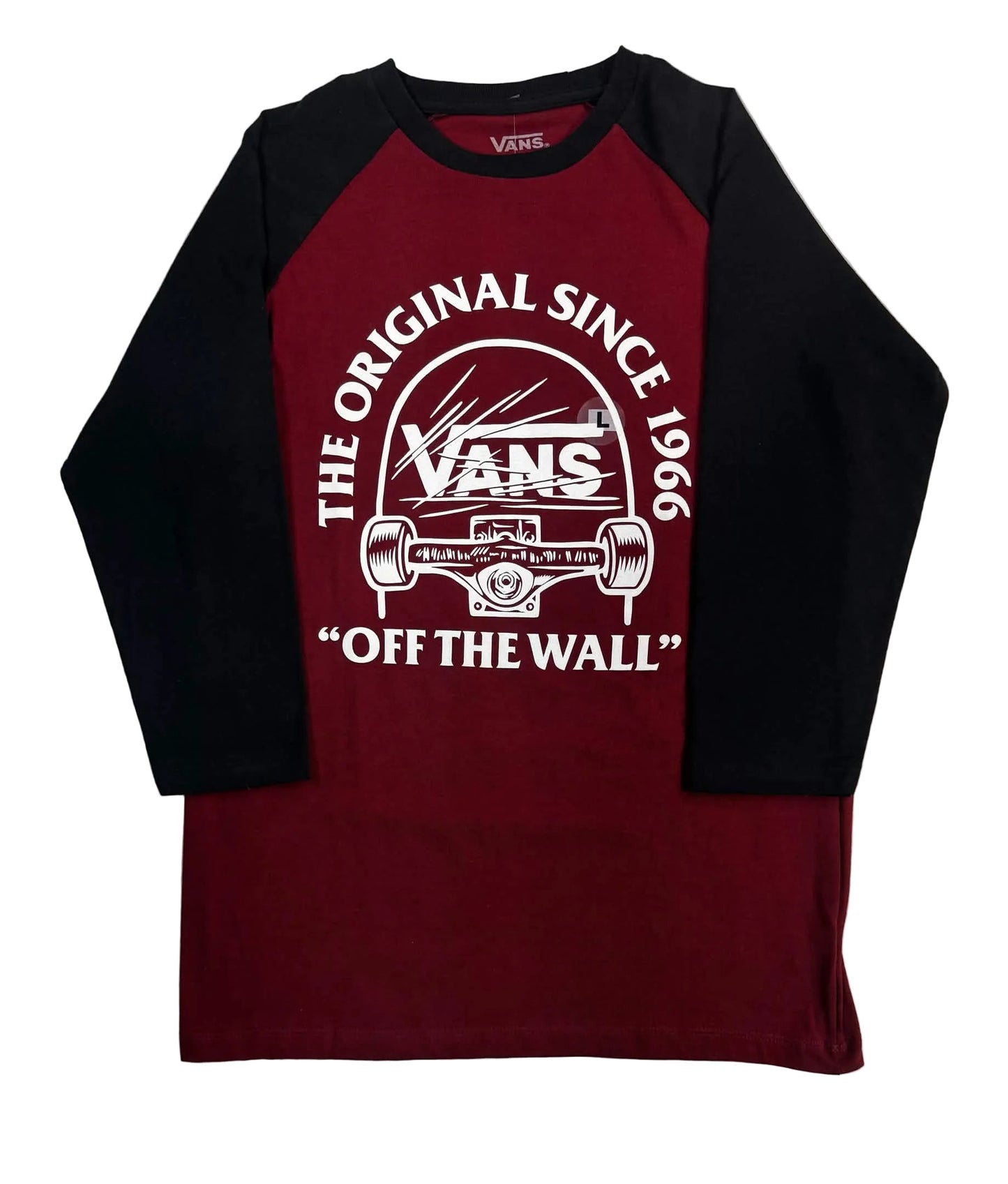 Vans 'Original Grind' Raglan Tee - Red/Black (KIDS)