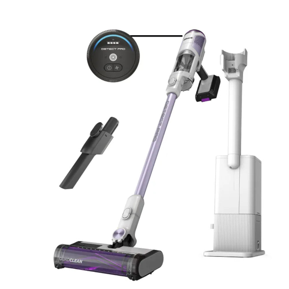 SHARK IW4625CCO Cordless Detect  1.3L Auto-Empty System with QuadClean™ Multi-Surface Brushroll - Factory serviced with Home Essentials warranty