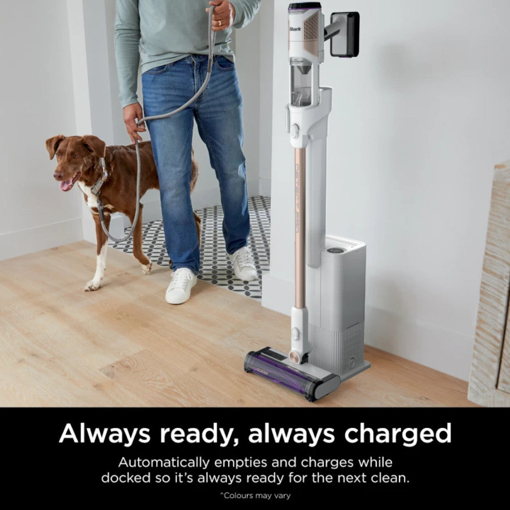 SHARK IW4625CCO Cordless Detect  1.3L Auto-Empty System with QuadClean™ Multi-Surface Brushroll - Factory serviced with Home Essentials warranty