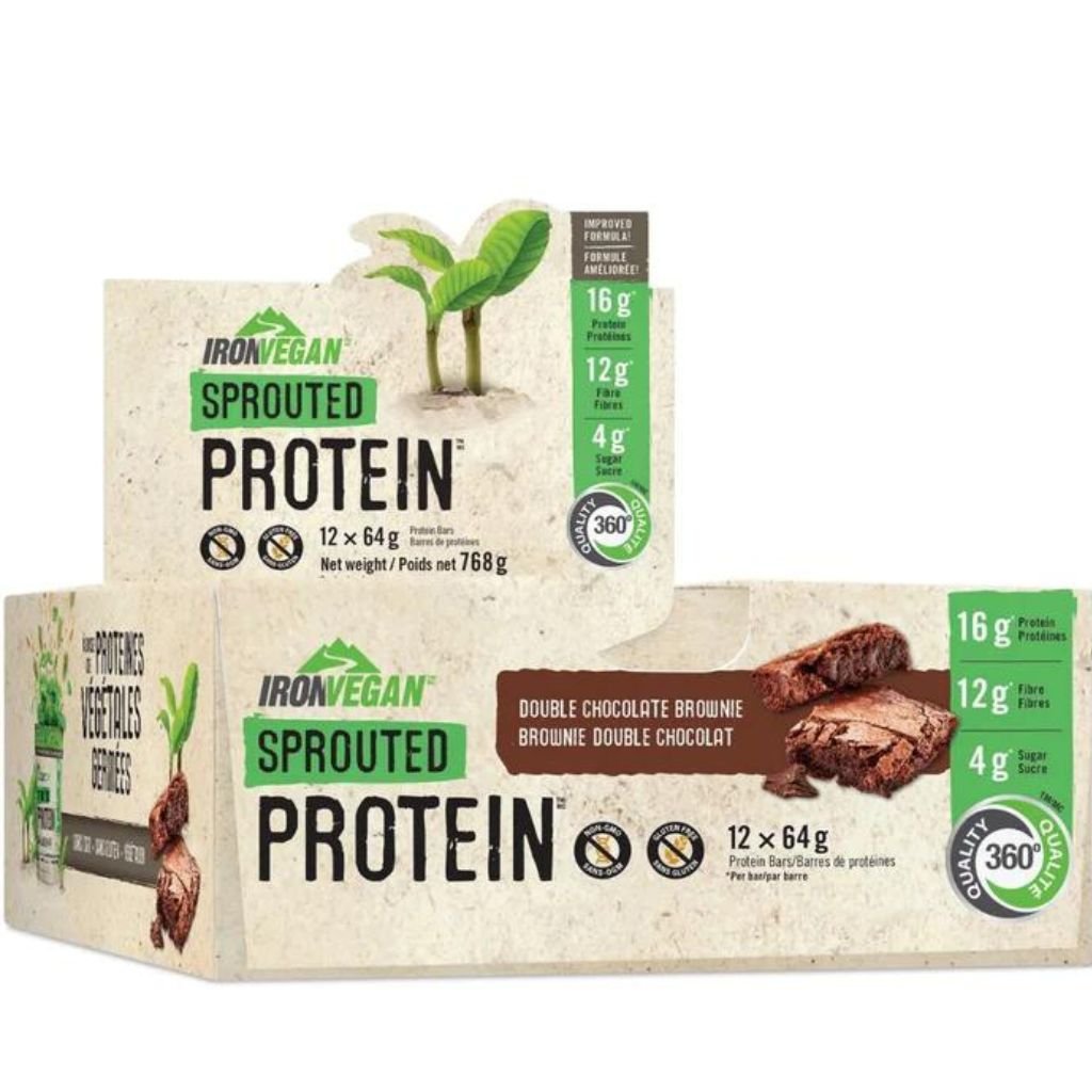 Iron Vegan SPROUTED PROTEIN BARS, 12/box