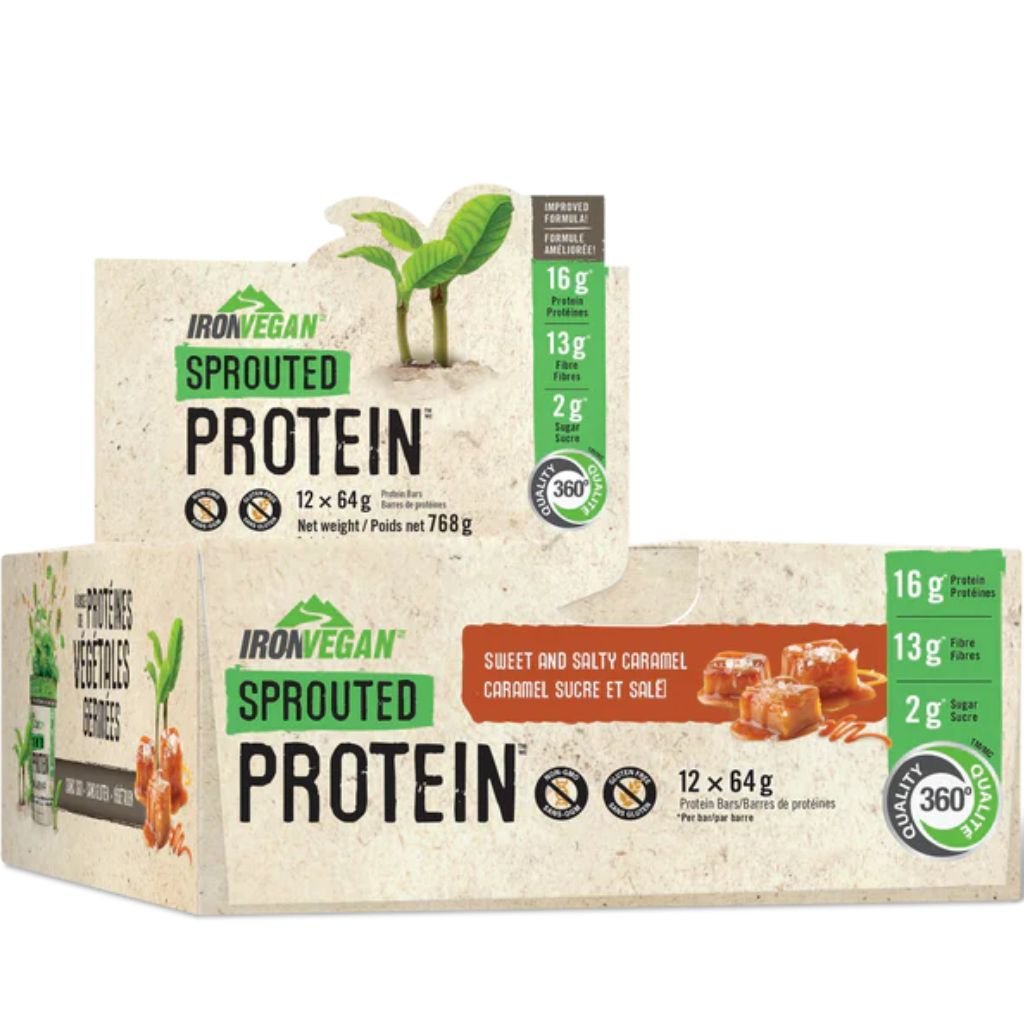 Iron Vegan SPROUTED PROTEIN BARS, 12/box