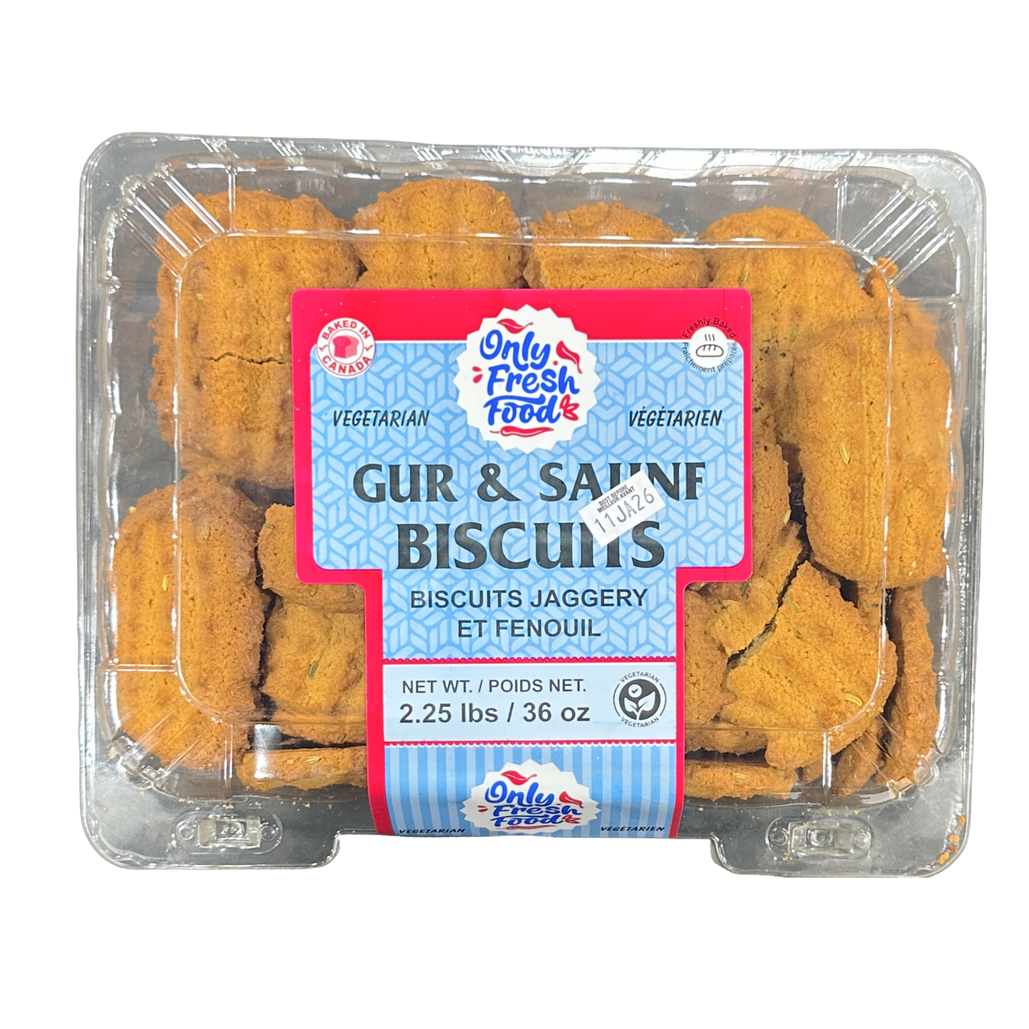 Only Fresh Food Gur & Saunf Cookies 340g
