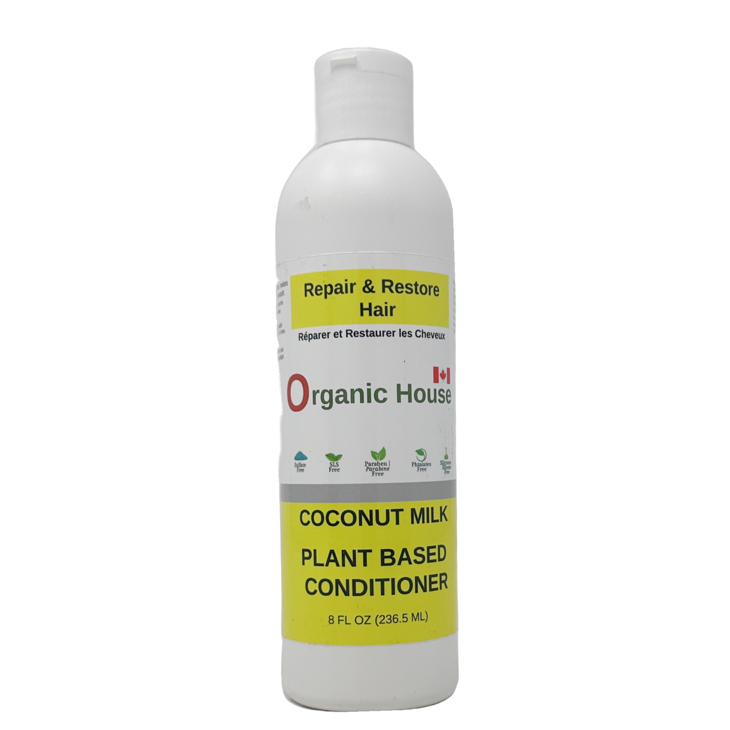 Organic House Coconut Milk Conditioner. (Plant Based) 8oz.