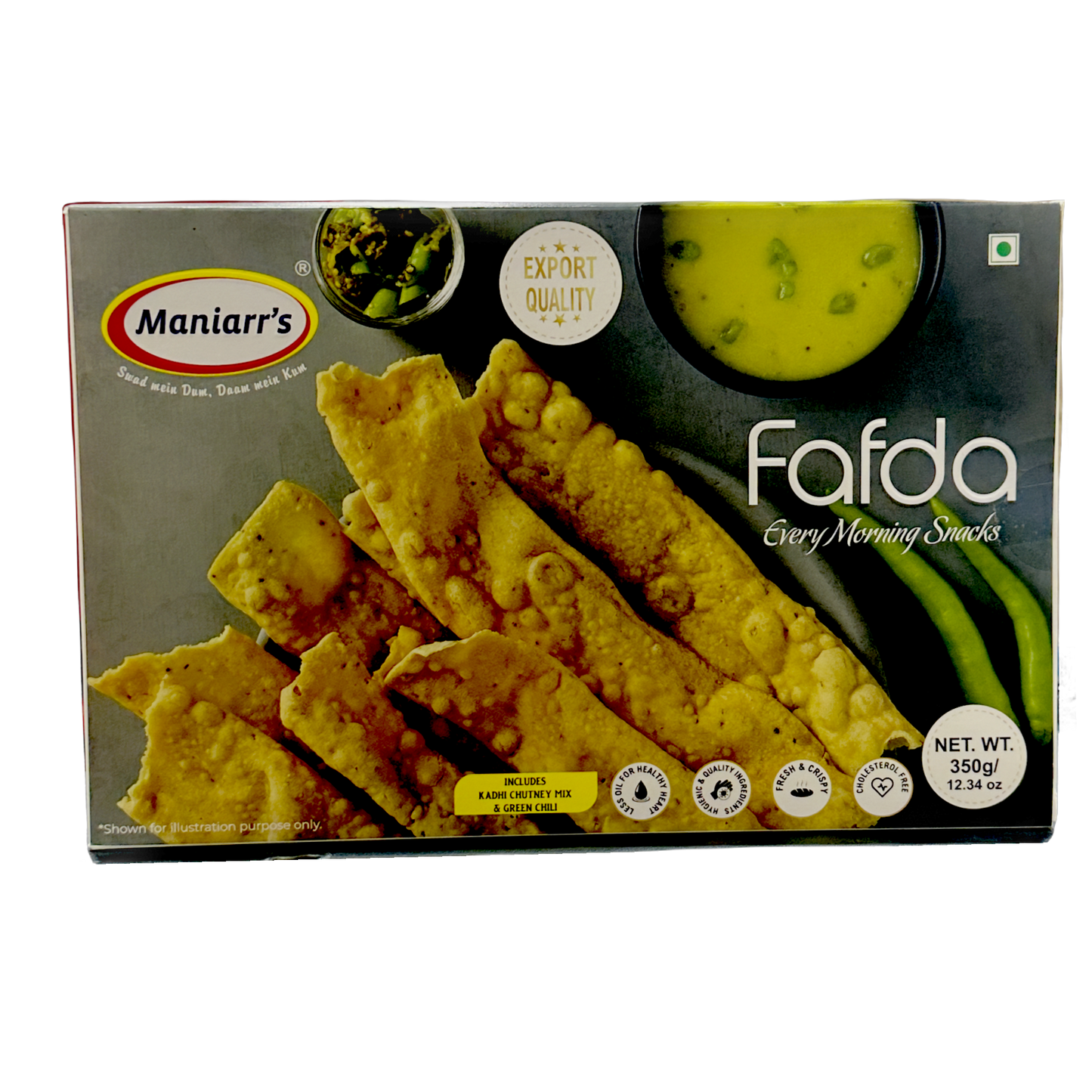 Maniarr's Fafda With Kadhi And Green Chili 350g