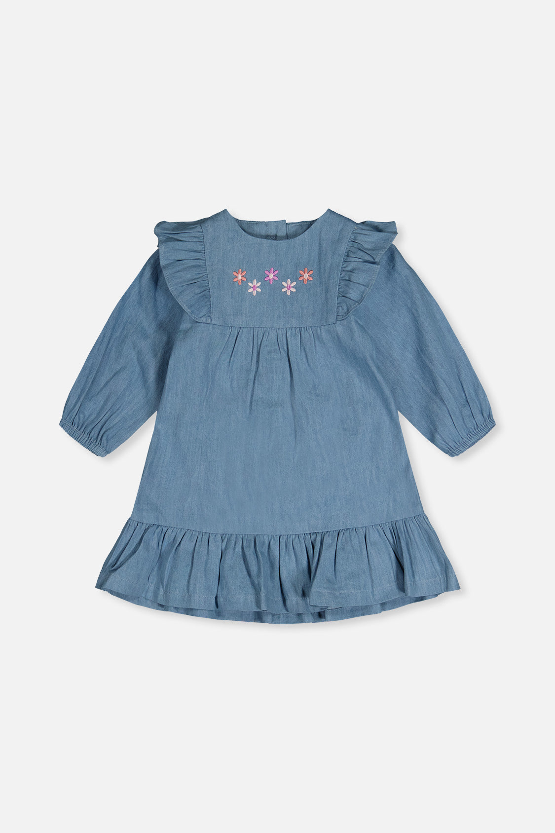 Chambray Dress Light Blue Denim