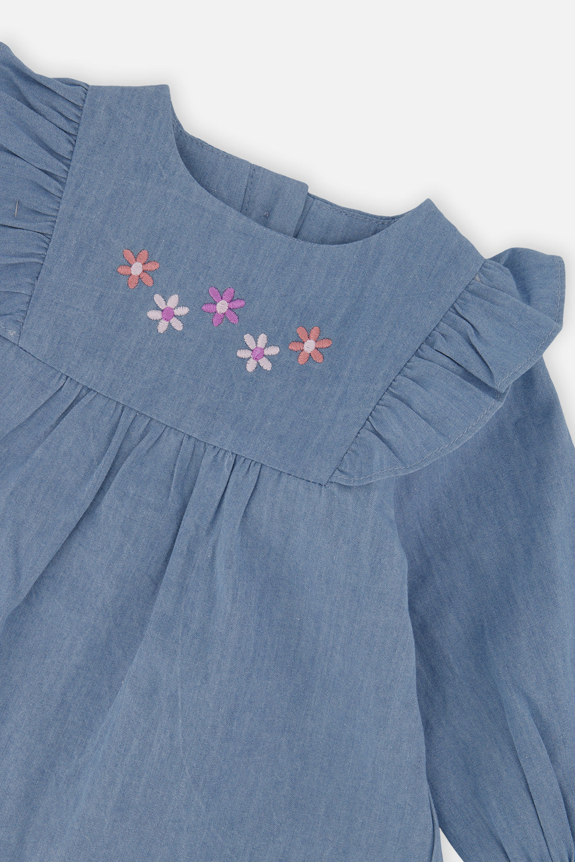 Chambray Dress Light Blue Denim