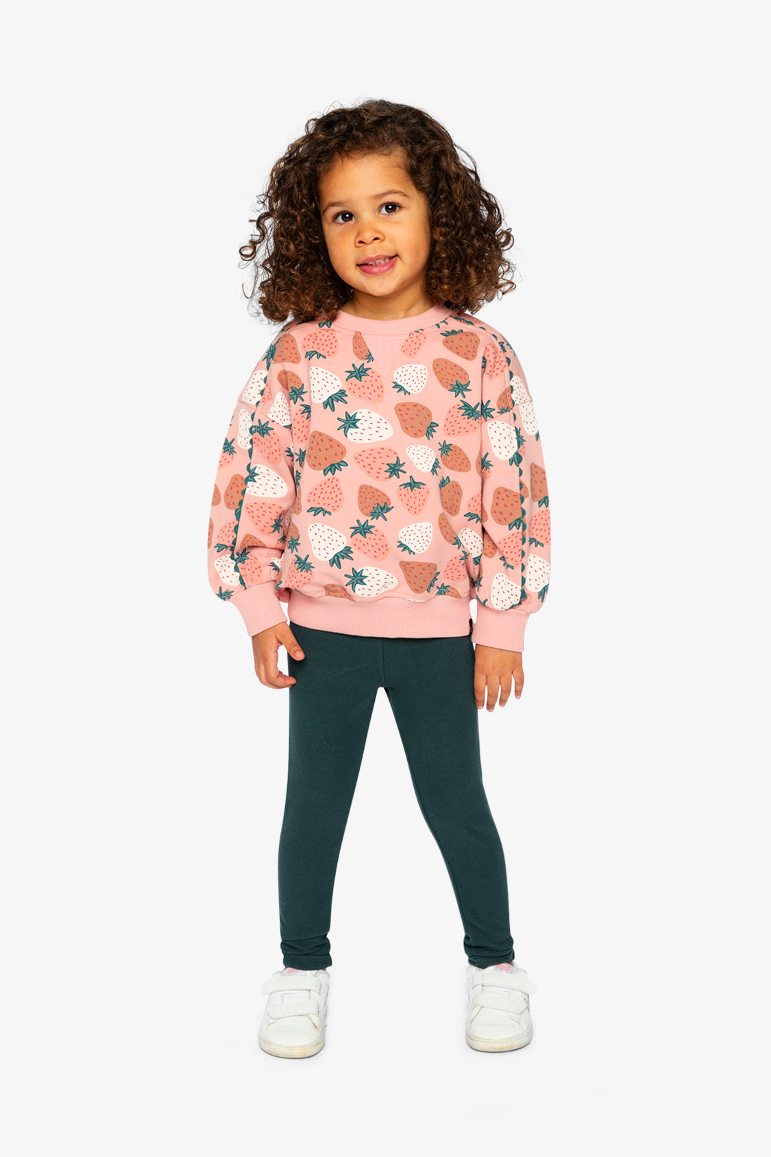 Sweatshirt Pink Strawberry Print
