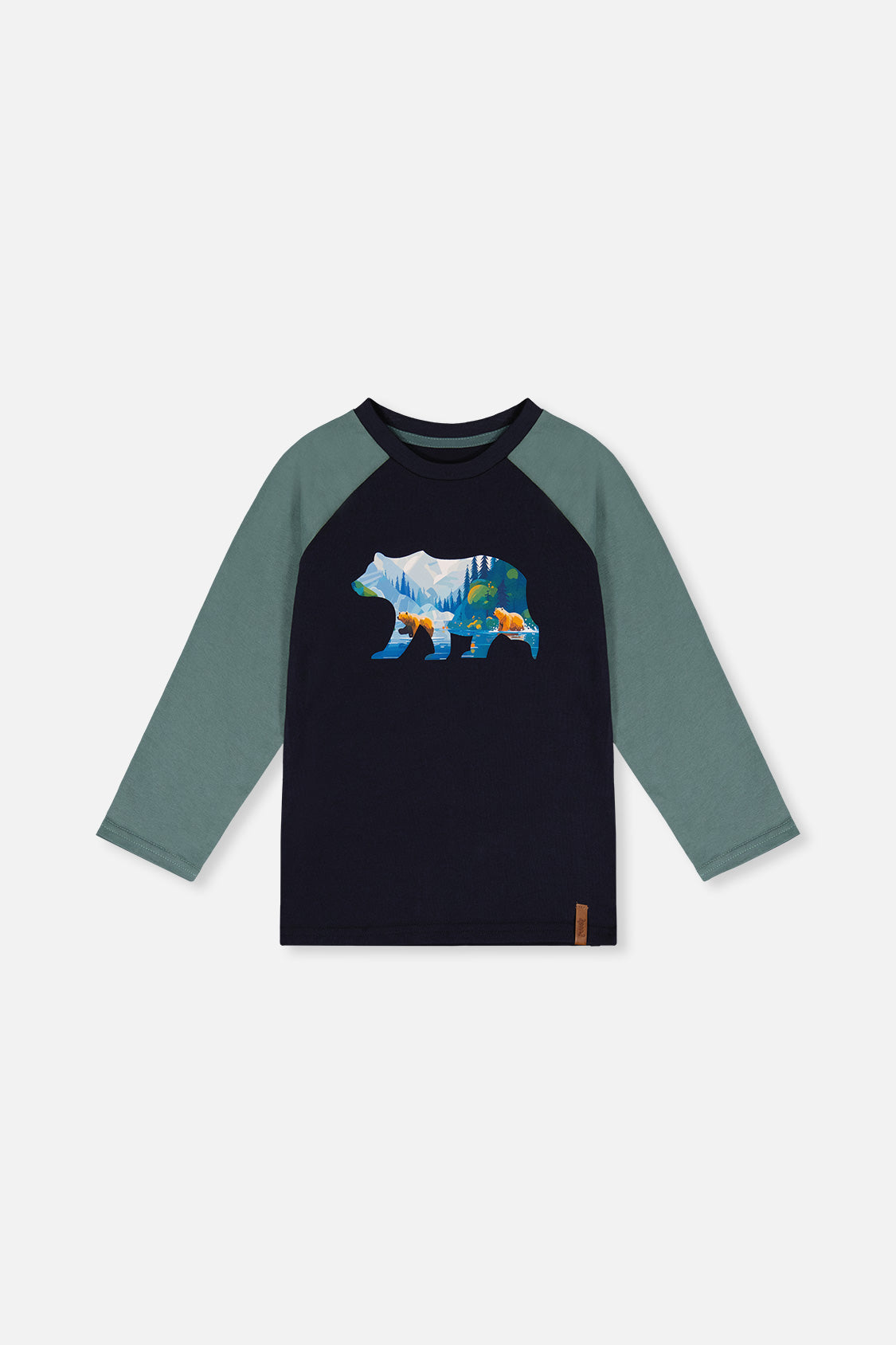 Raglan T-Shirt Dark Blue And Green