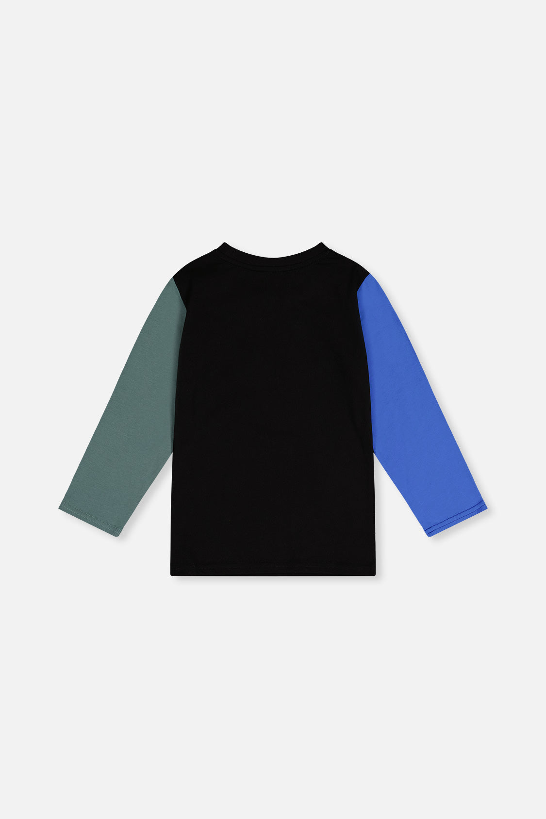 Long Sleeve T-Shirt Black, Blue And Green