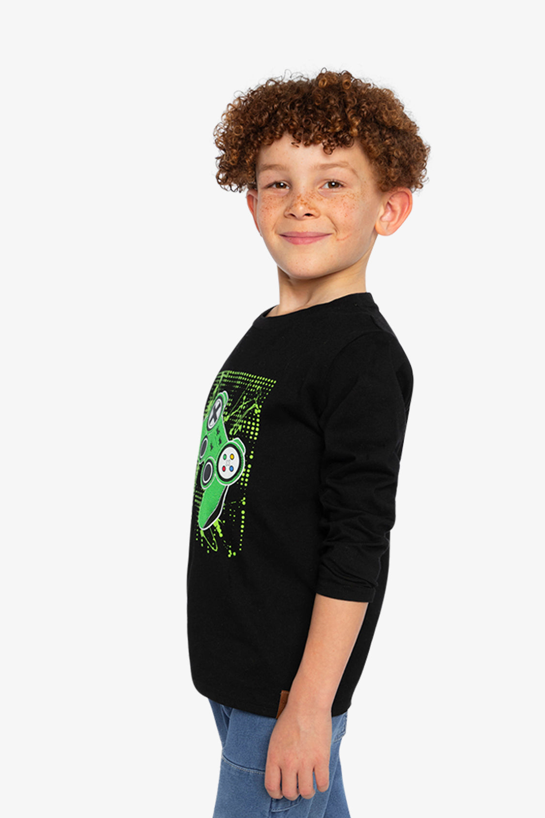 Long Sleeve T-Shirt Black And Green