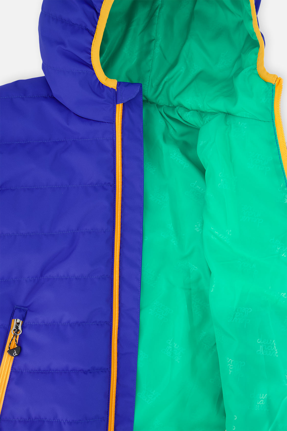 Quilted Mid-Season Jacket Royal Blue