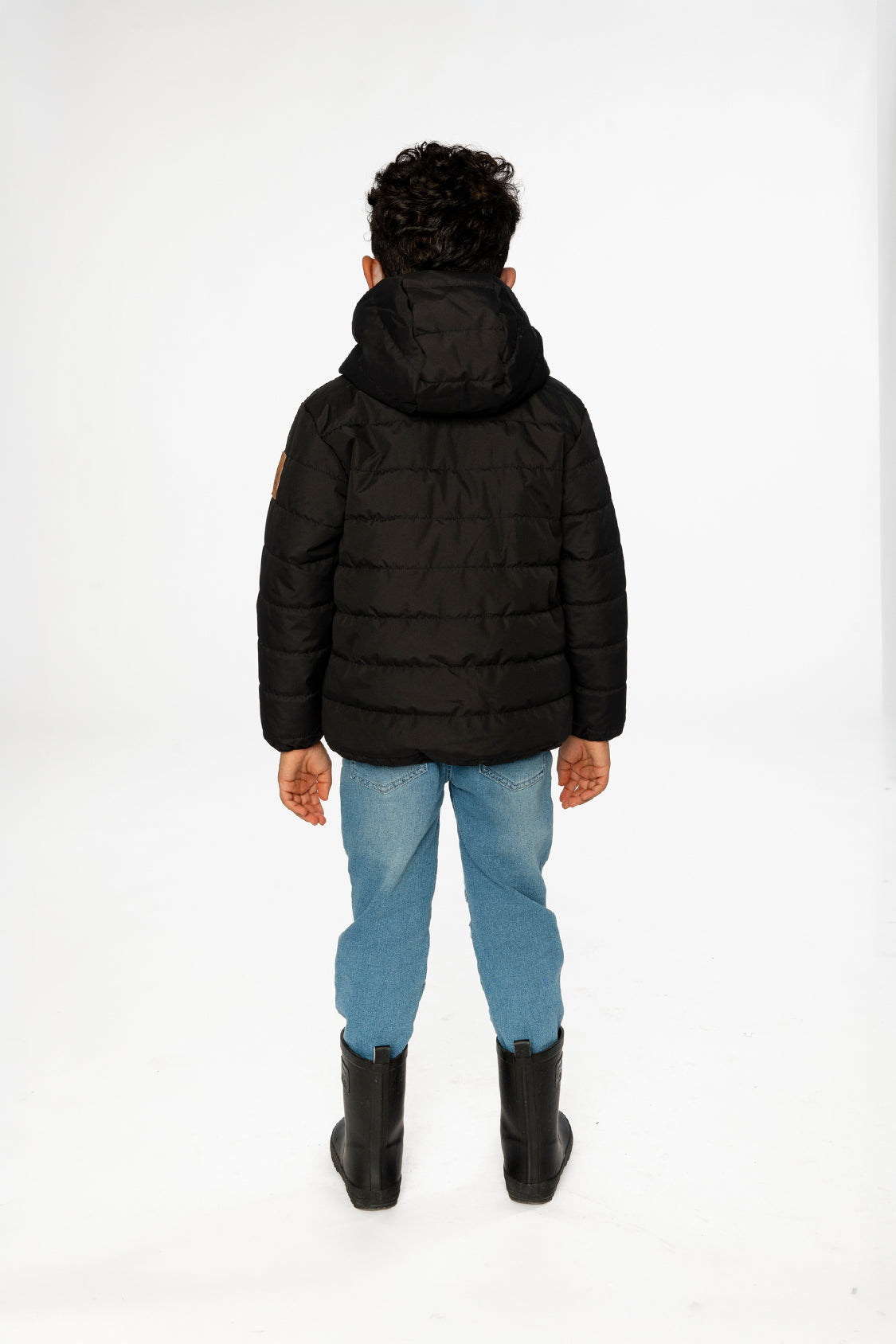 Insulating Quilted Mid-Season Jacket Black