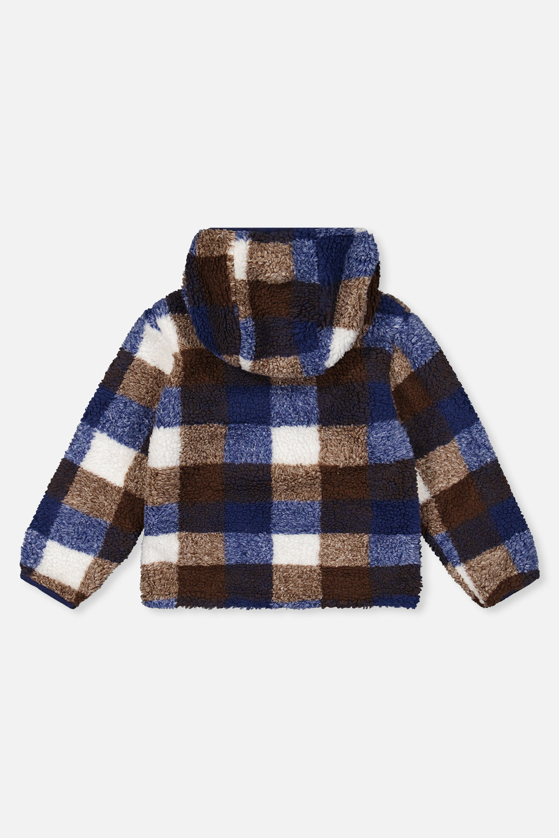Reversible Mid-Season Jacket Dark Blue And Brown