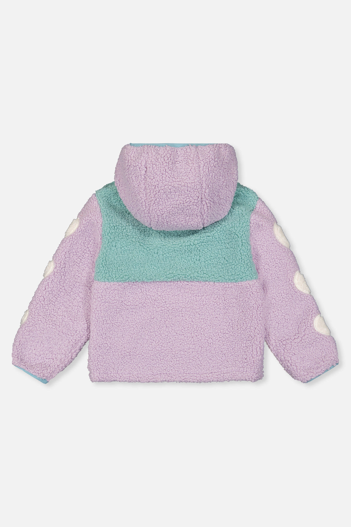 Reversible Mid-Season Jacket Pale Blue-Grey And Mauve