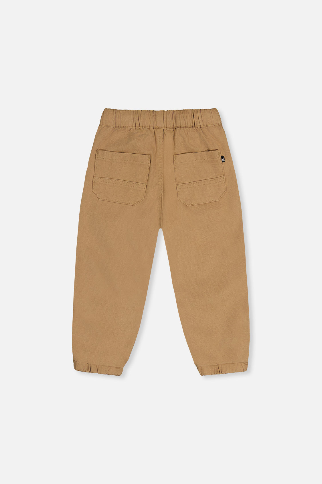 Stretch Canvas Jogger Pants Beige