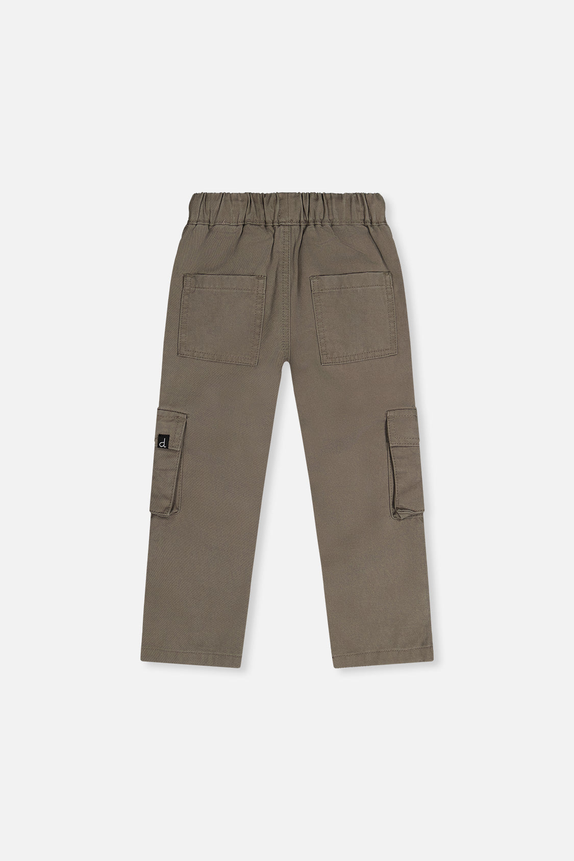 Twill Pants With Cargo Pockets Grey