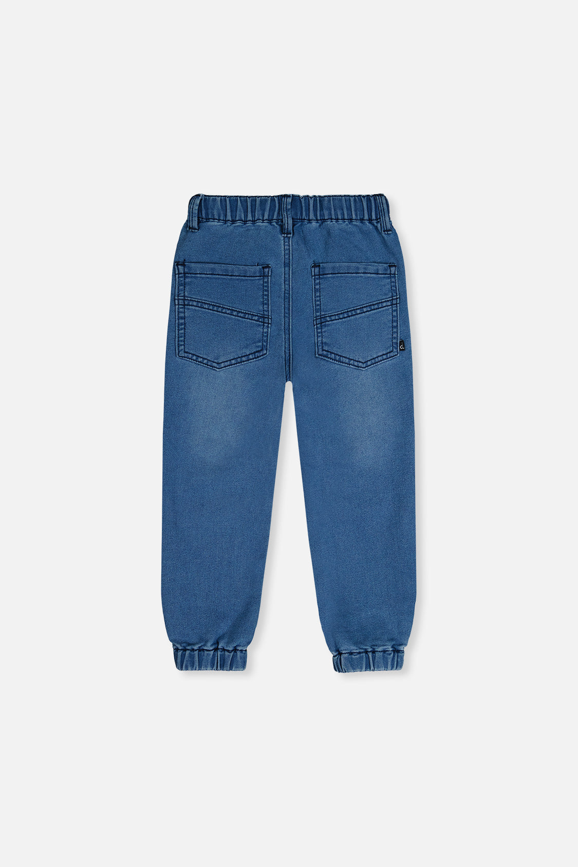 French Terry Denim Jogger Pants Light Blue