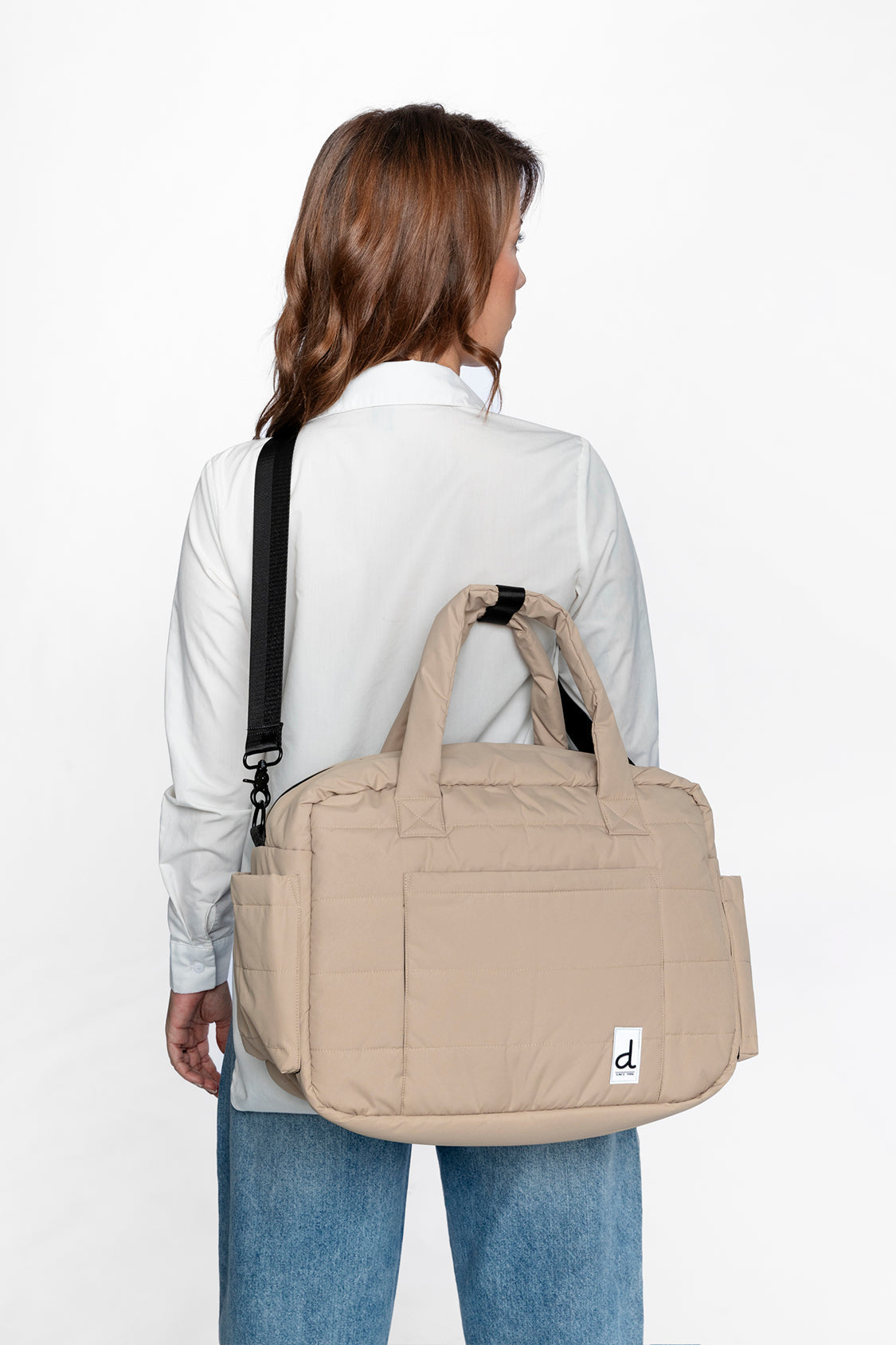 Diaper Bag With Changing Mat Beige