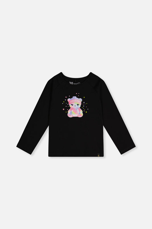 Raglan Organic Cotton T-Shirt Black