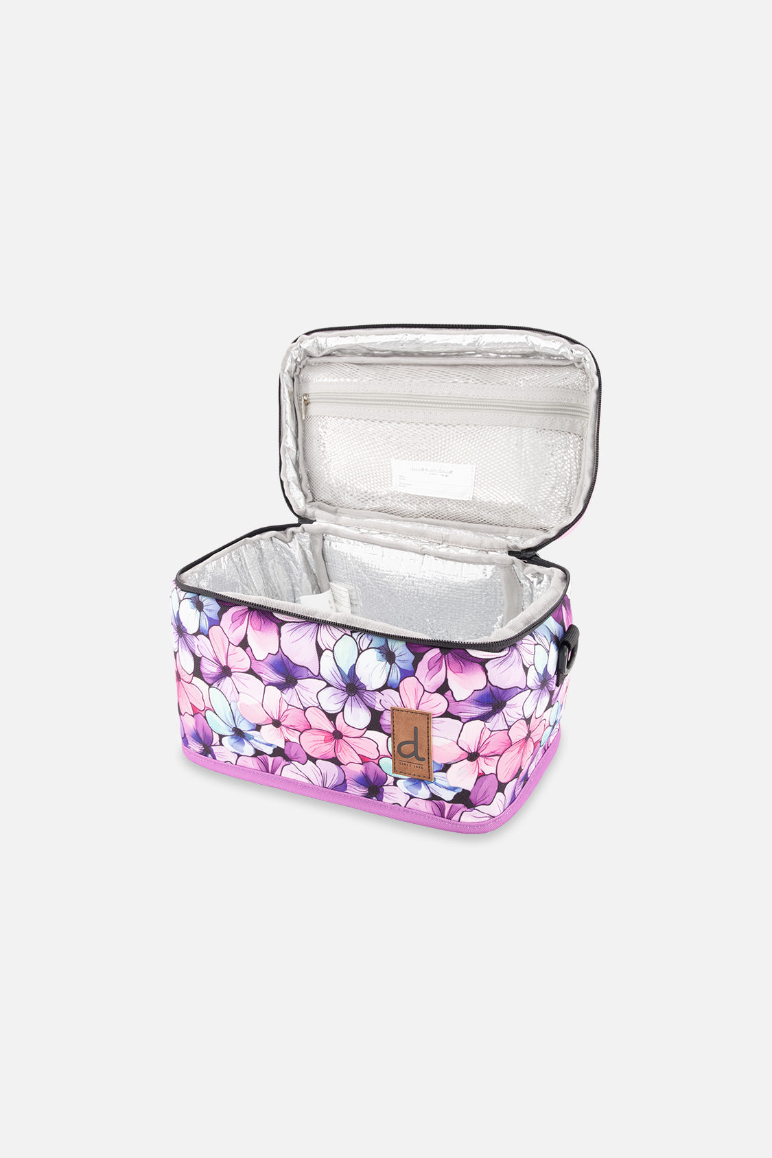Lunch Box Black Floral Print