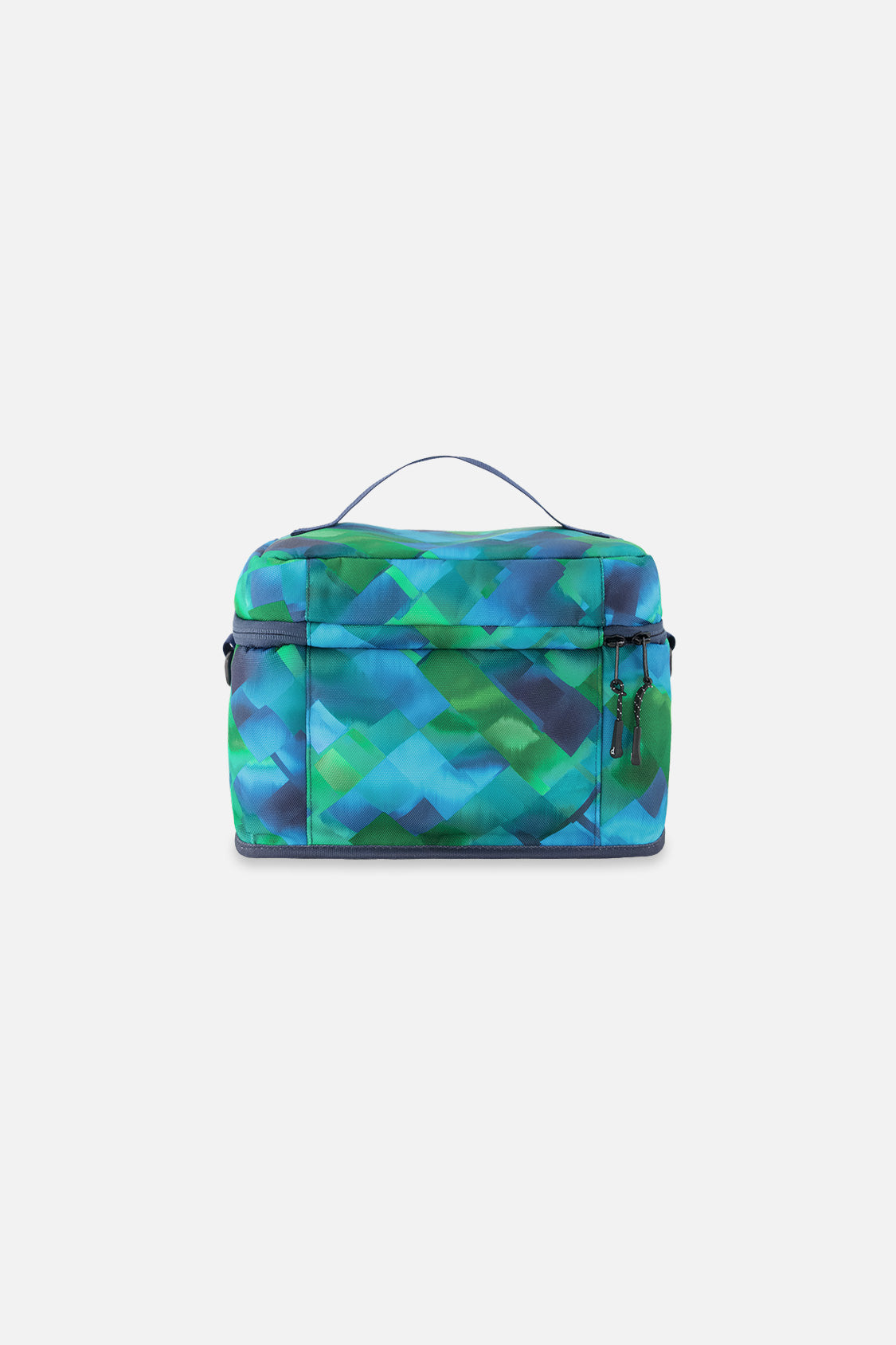Lunch Box Blue Diamond Print