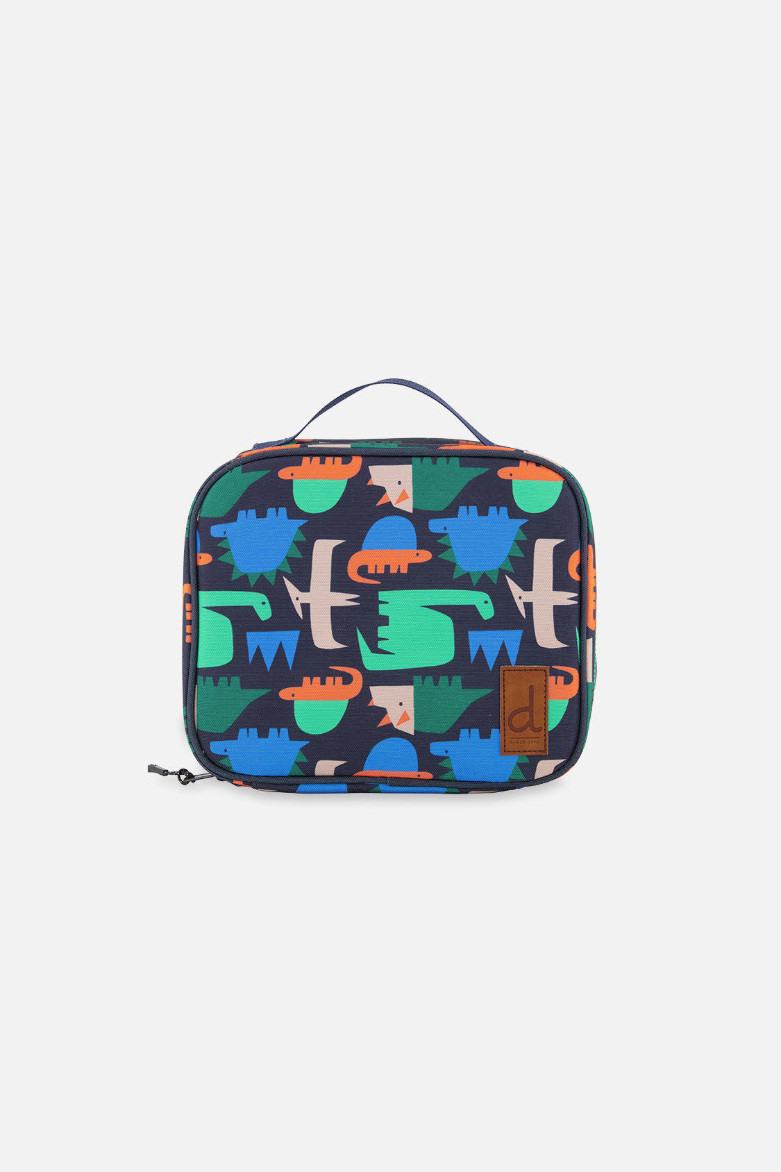 Snack Box Blue Dinosaur Print