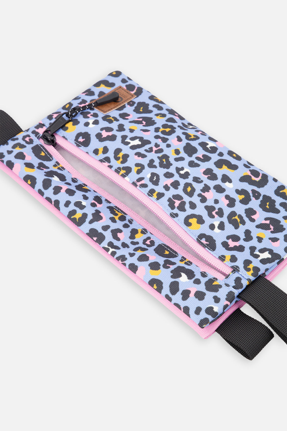 Pencil Case Blue Leopard Print
