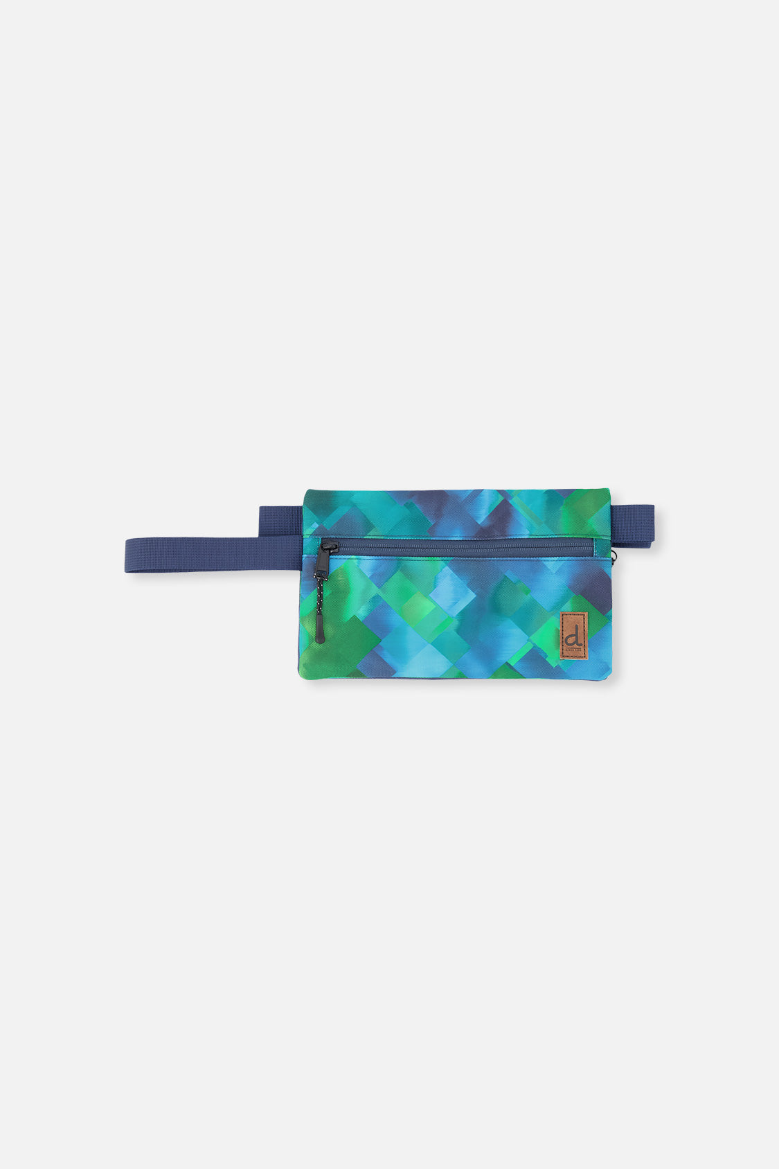 Pencil Case Blue Diamond Print