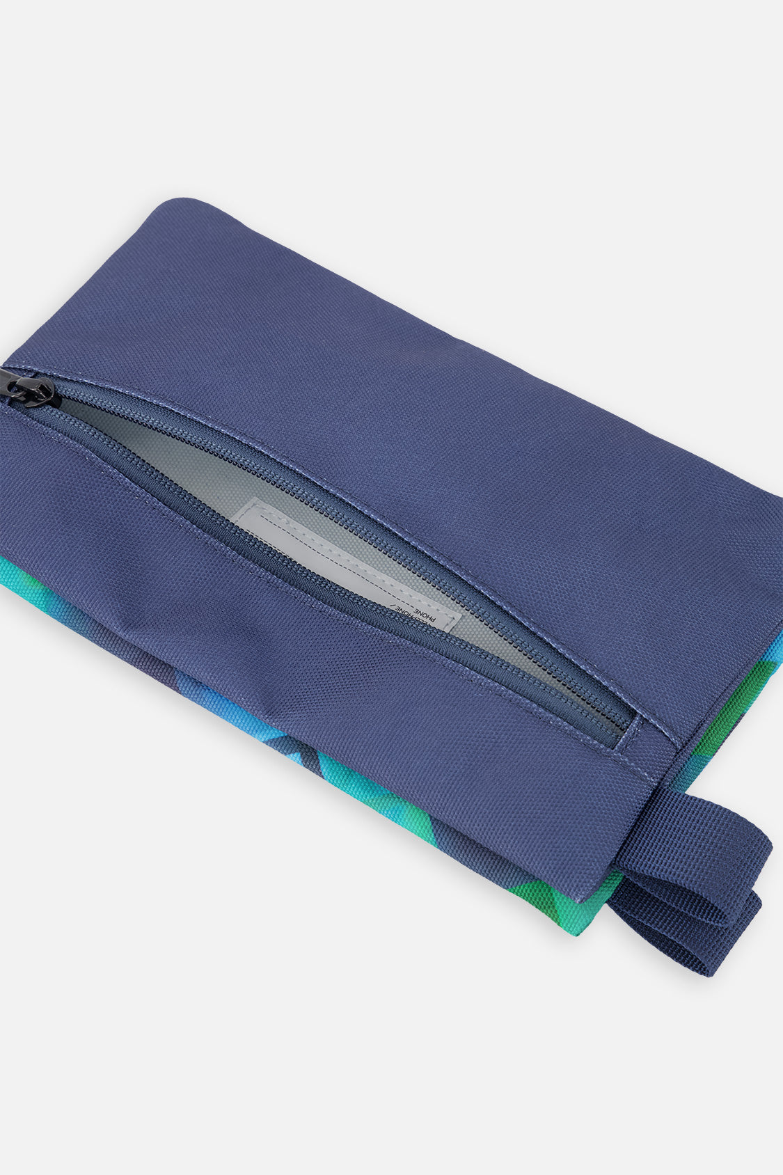 Pencil Case Blue Diamond Print