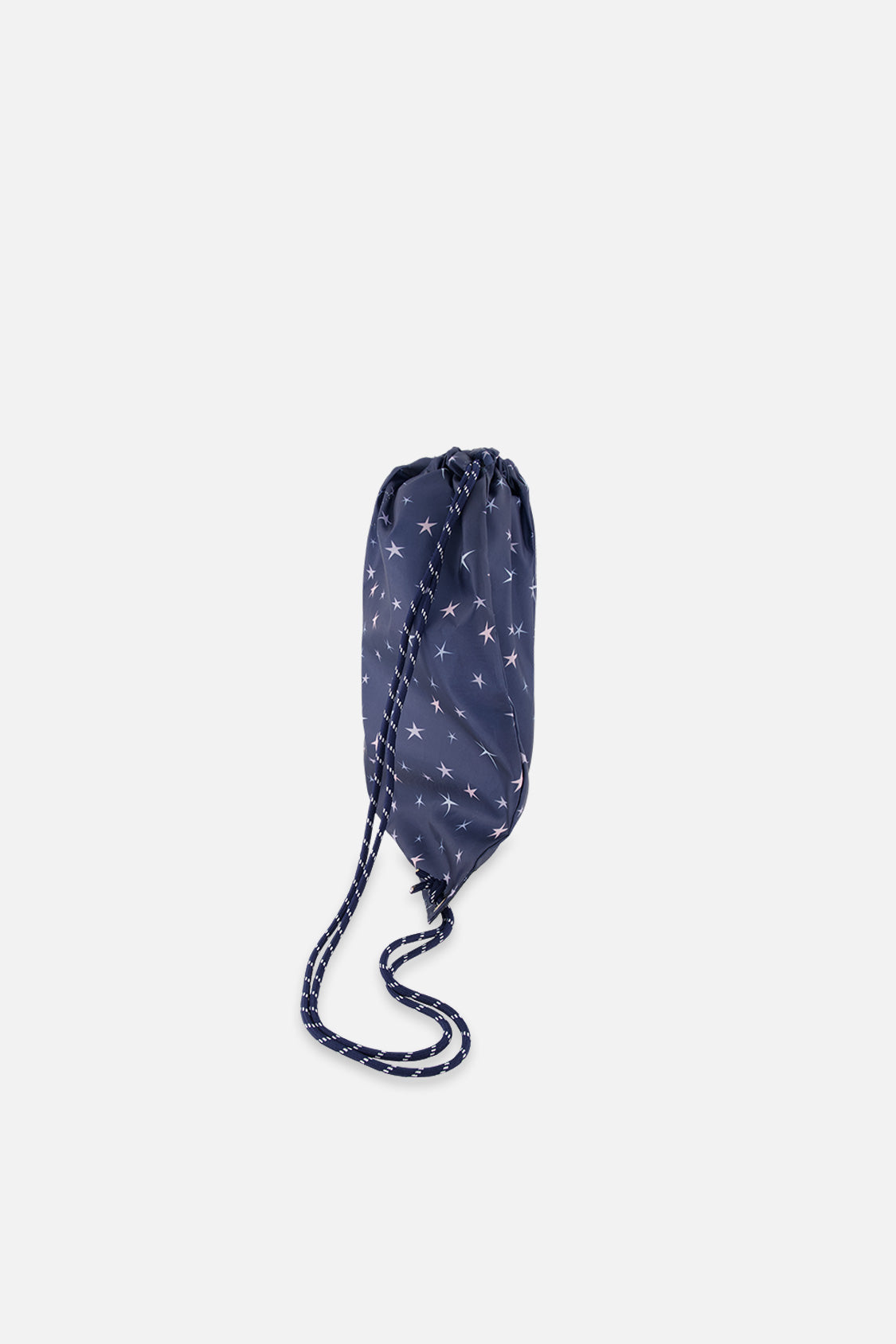 Drawstring Bag Navy With Star Print