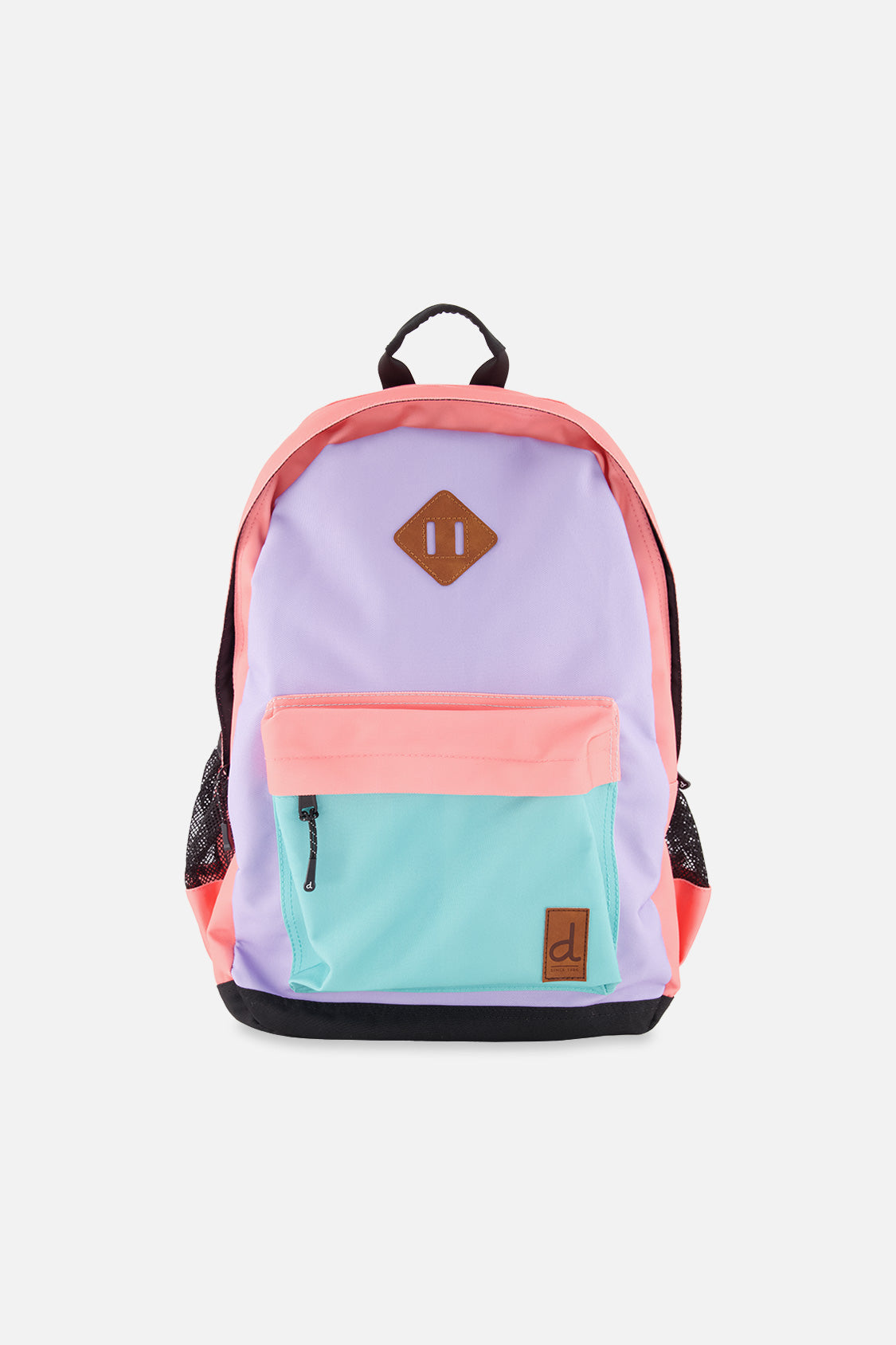Kids Backpack Lavender, Turquoise And Orange