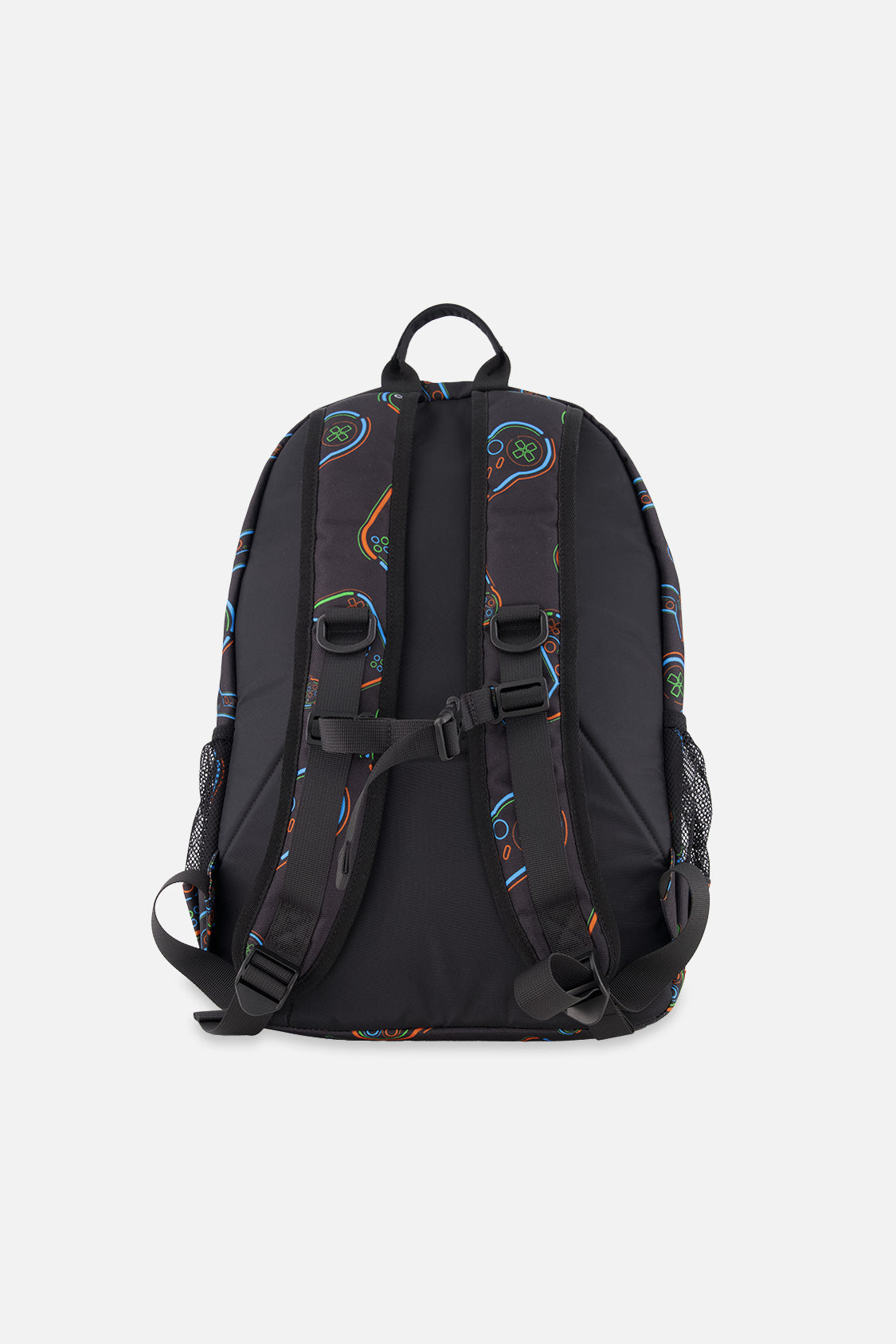 Kids Backpack Black Printed Controller