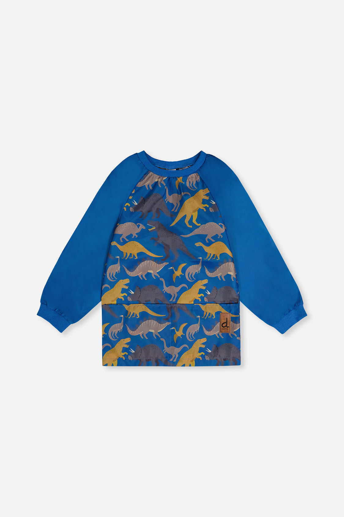 Apron Blue Dinosaur Print
