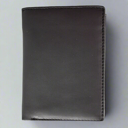 JBG International Men's Snap Close Flip Bifold Leather Wallet