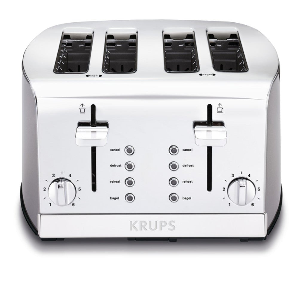 KRUPS KH734D51 4 Slice Stainless Steel Toaster - Kastor