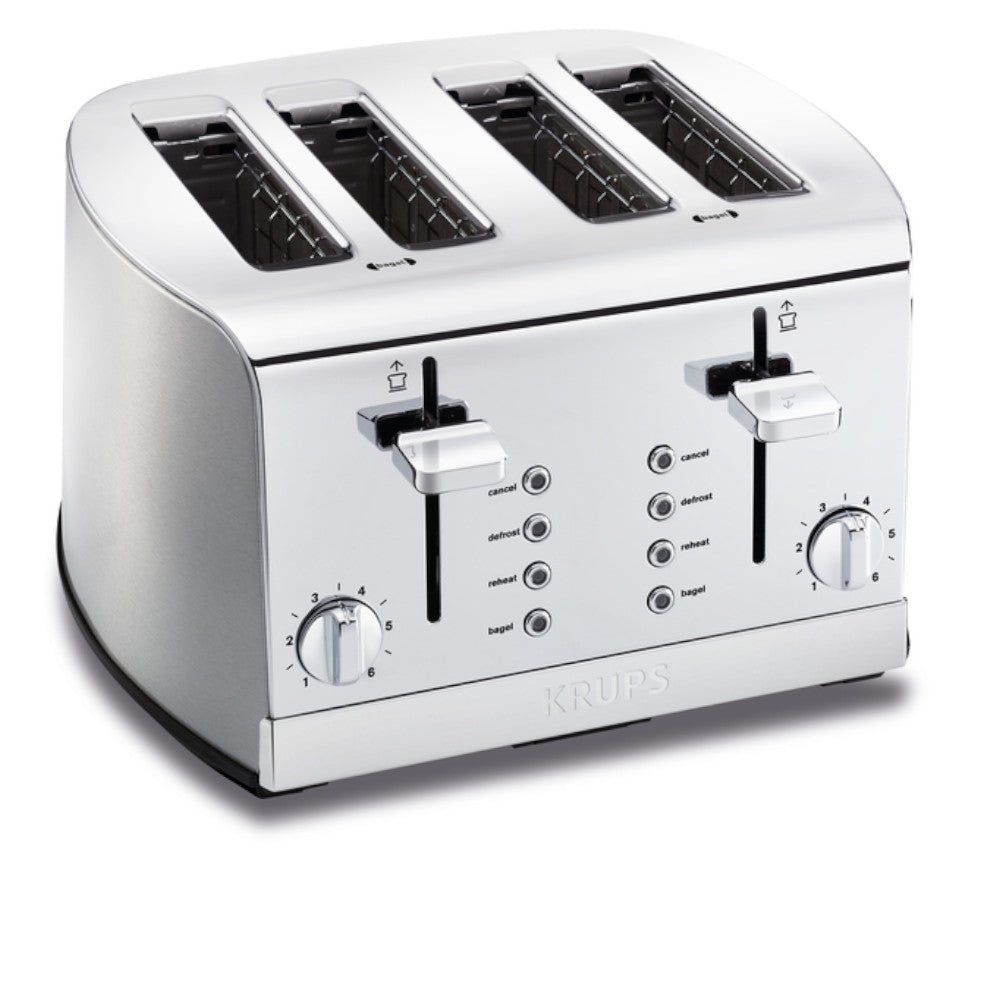 KRUPS KH734D51 4 Slice Stainless Steel Toaster - Kastor