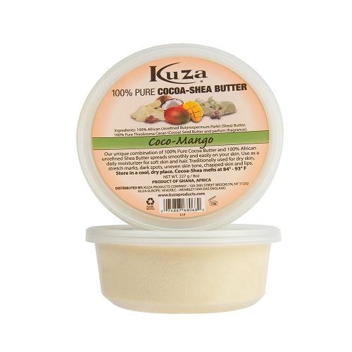 KUZA 100% PURE COCOA-SHEA BUTER - COCO-MANGO 8OZ