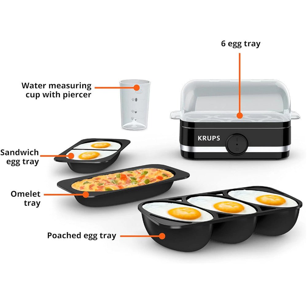 KRUPS KW221850 Simply Electric 6PC Egg Cooker - Kastor
