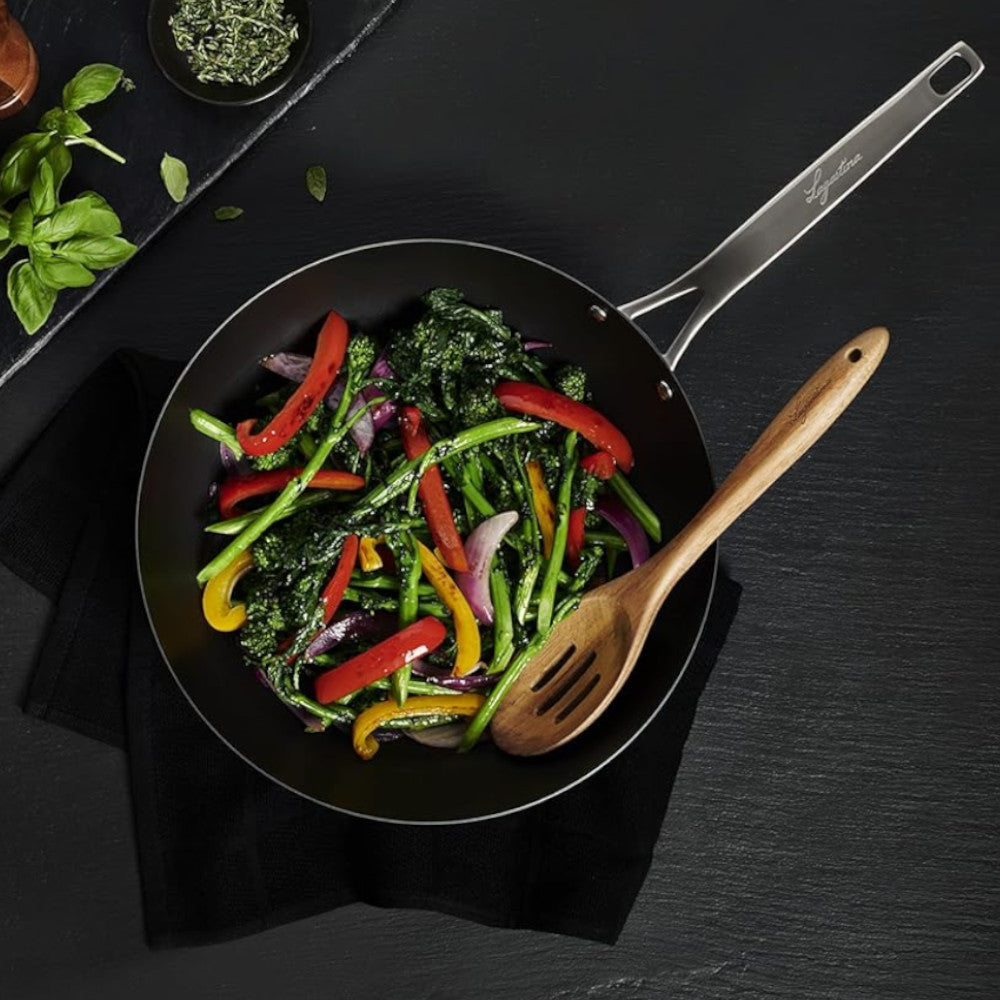 LAGOSTINA L700040730 Blue Carbon Steel, 30 cm Wok