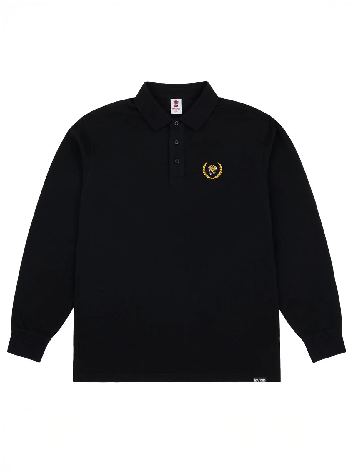 Loviah 'Private Member' L/S Polo - Black