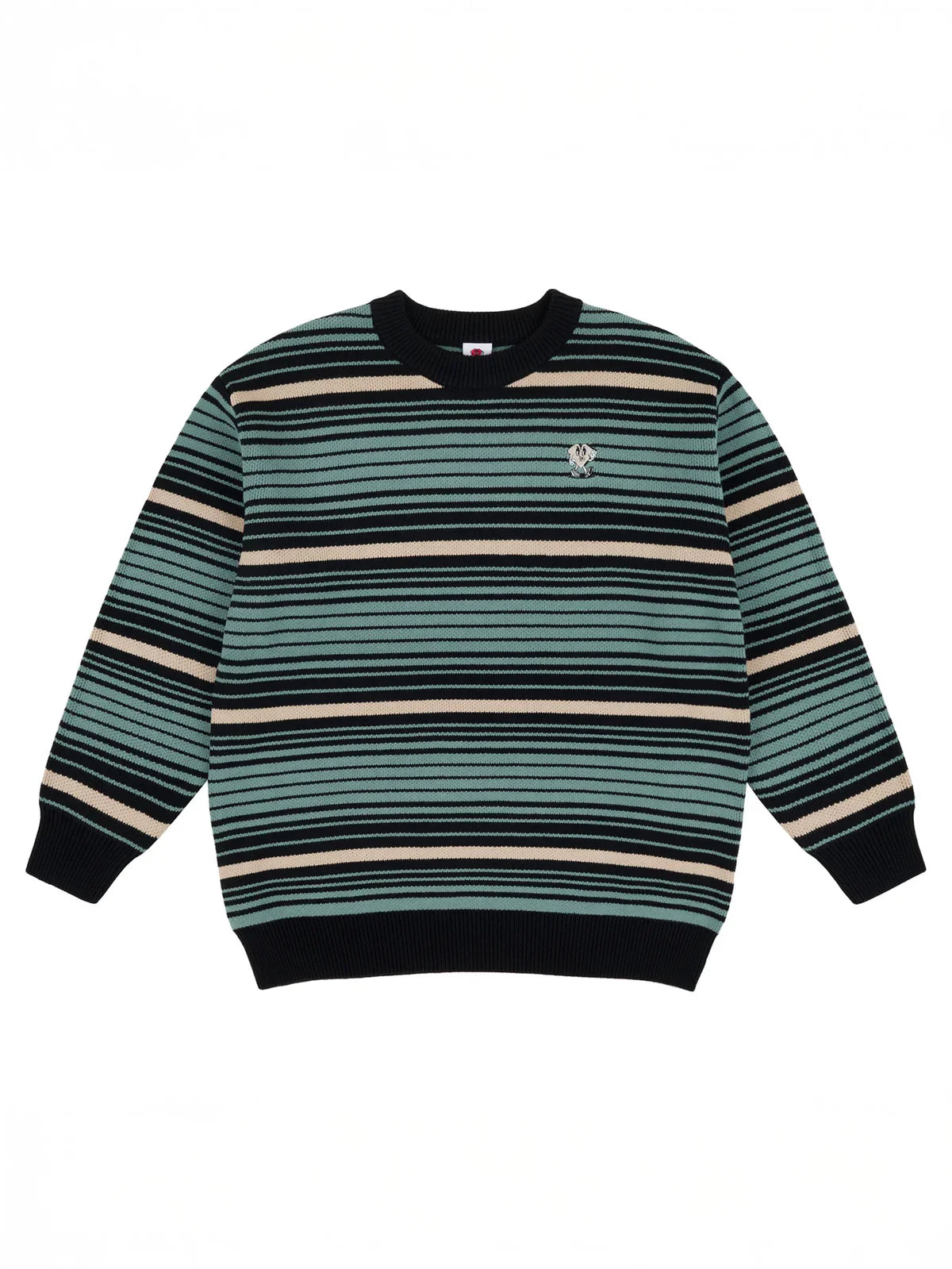 Loviah 'Striped' Knit Sweater - Cream/Black