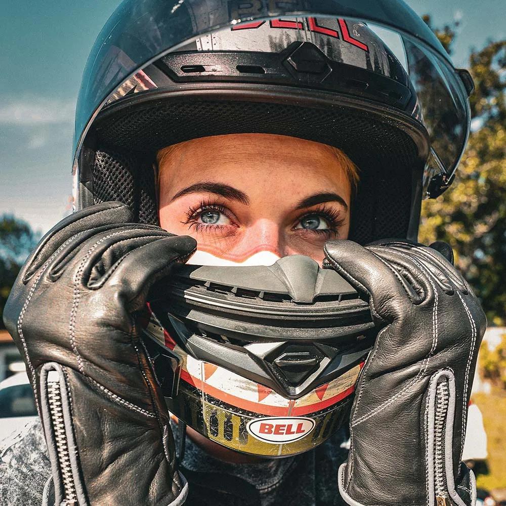 Open Road Women's Leather Motorcycle Gloves