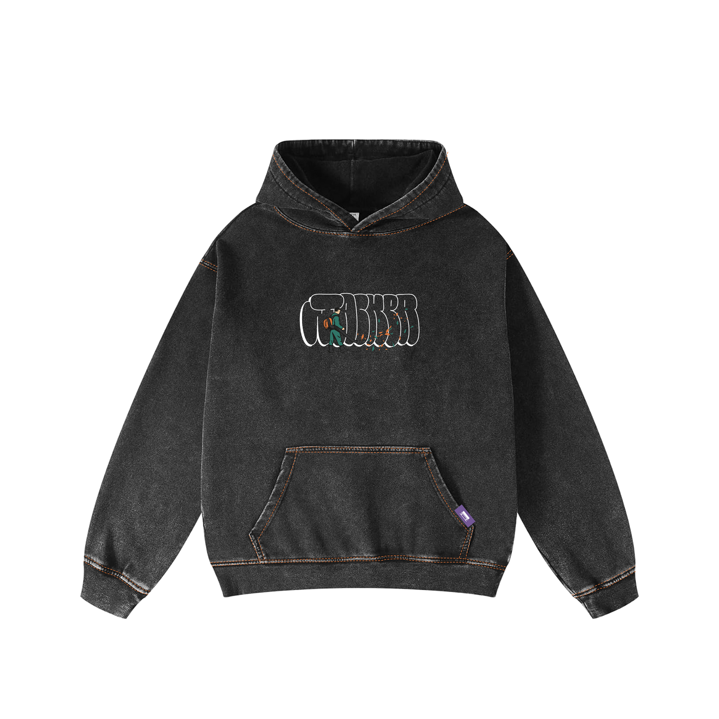 Jacker 'Landscaper' Hoodie - Black