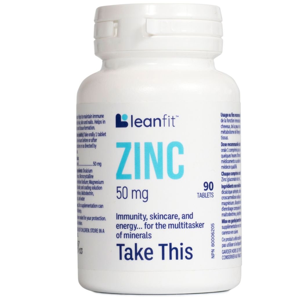 Leanfit ZINC 50mg, 90 Tablets